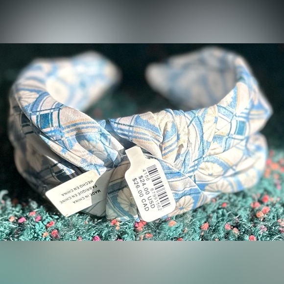 ‼️RARE‼️?ANTHROPOLGIE??NWT?Tie Print Knotted Headband main image 10